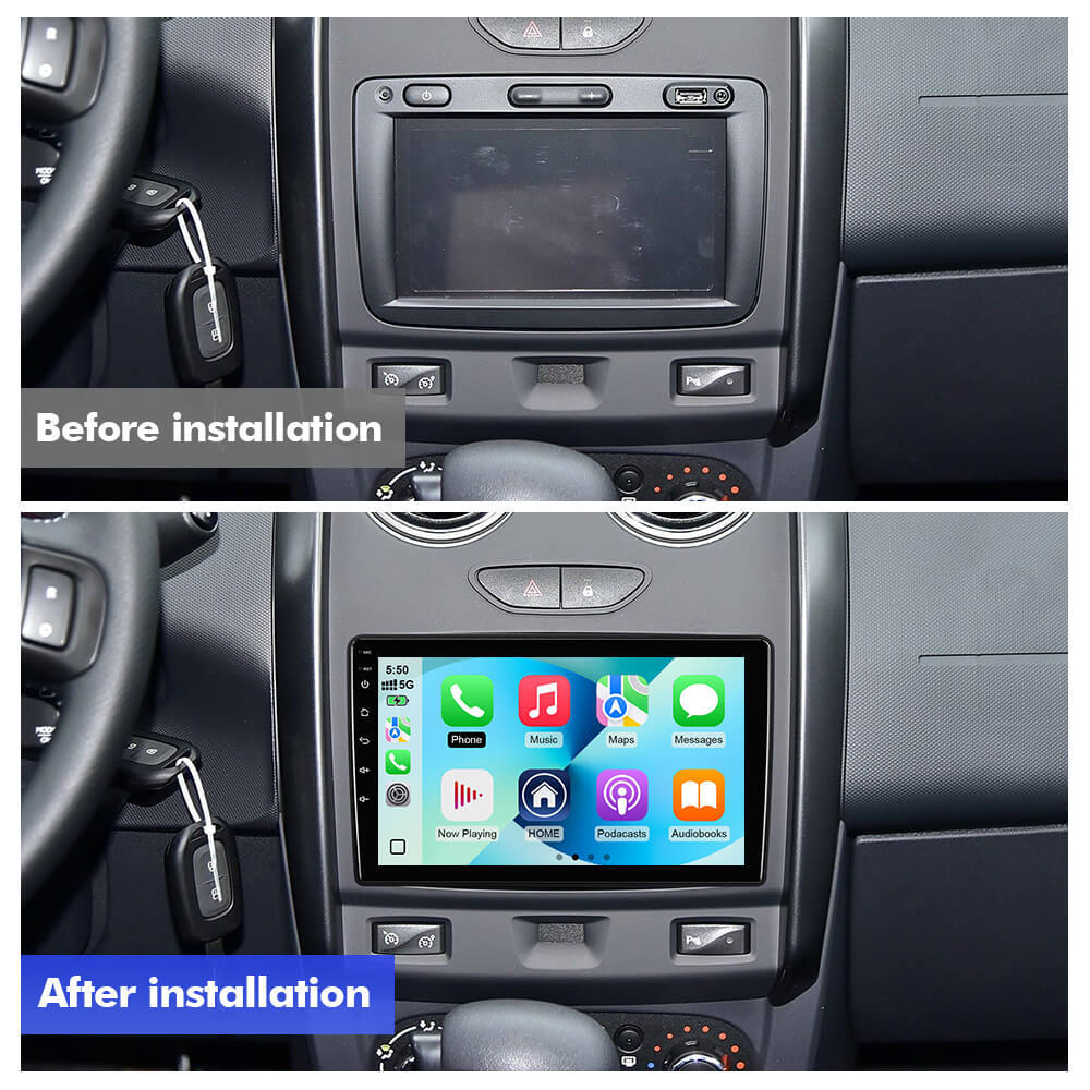 Q74 Qualcomm Android 13 9" Car Radio For Renault Duster 2015-2018