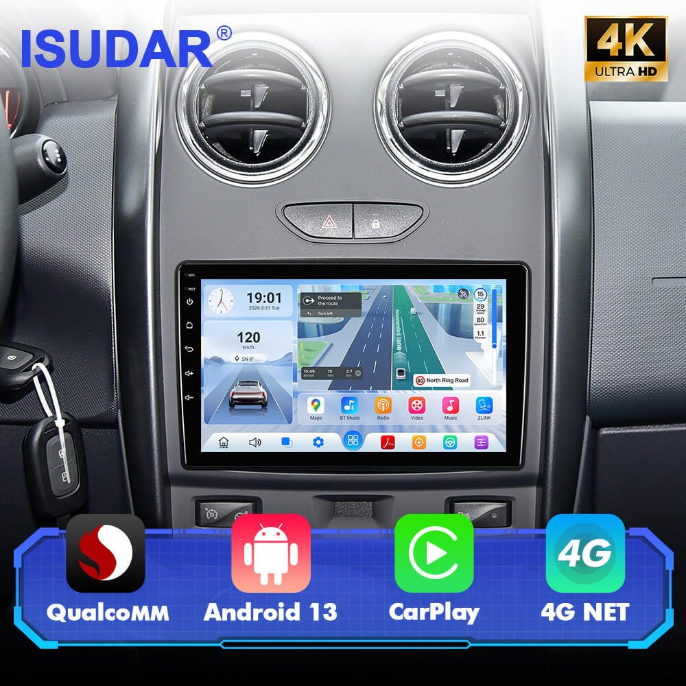 Q74 Qualcomm Android 13 9" Car Radio For Renault Duster 2015-2018