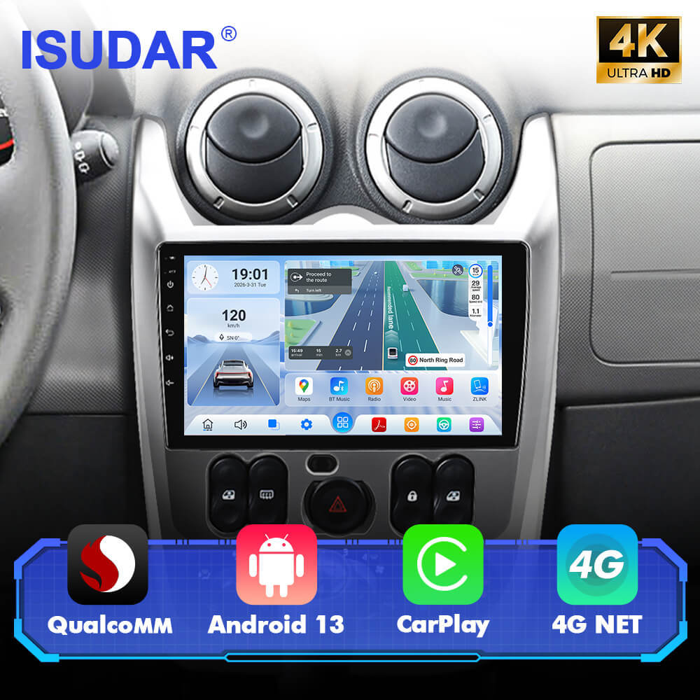 Q74 Qualcomm Android 13 9" Car Radio For Renault Logan 1 Sandero 2009-2015 Dacia Duster
