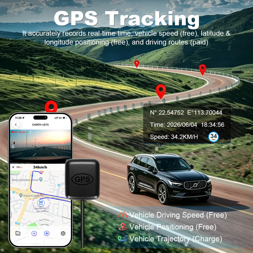 ISUDAR 2026 OEM Dash Cam | 4K UHD | Sony Sensor | WiFi App | For Volvo C40 Recharge EC40 2022-2025