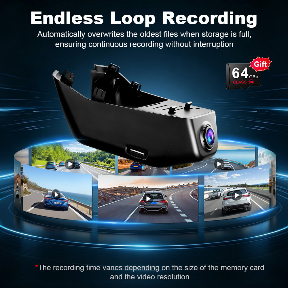 ISUDAR 2026 OEM Dash Cam | 4K UHD | Sony Sensor | WiFi App | For Volvo C40 Recharge EC40 2022-2025