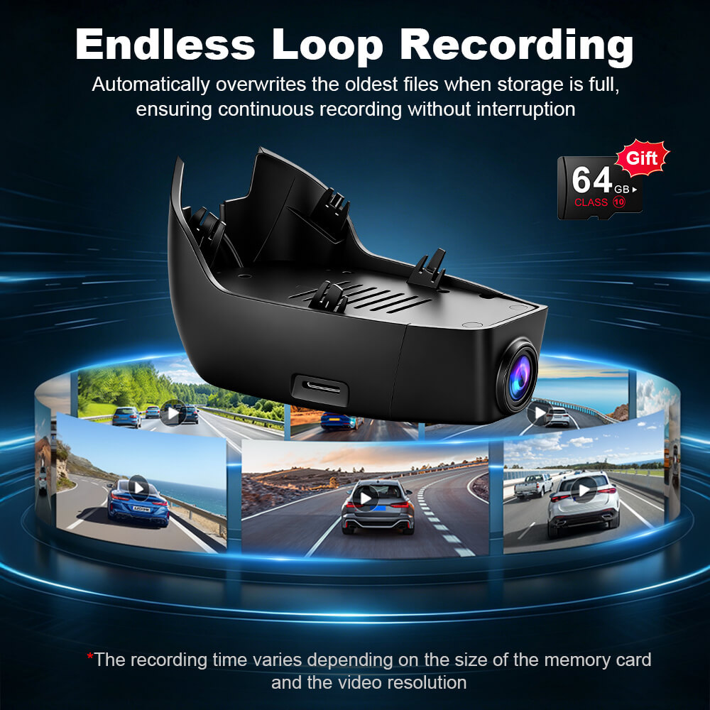 ISUDAR 2026 OEM Dash Cam | 4K UHD | Sony Sensor | WiFi App | For Volvo S60/V60/T5/T6/T8/B5 2019-2022