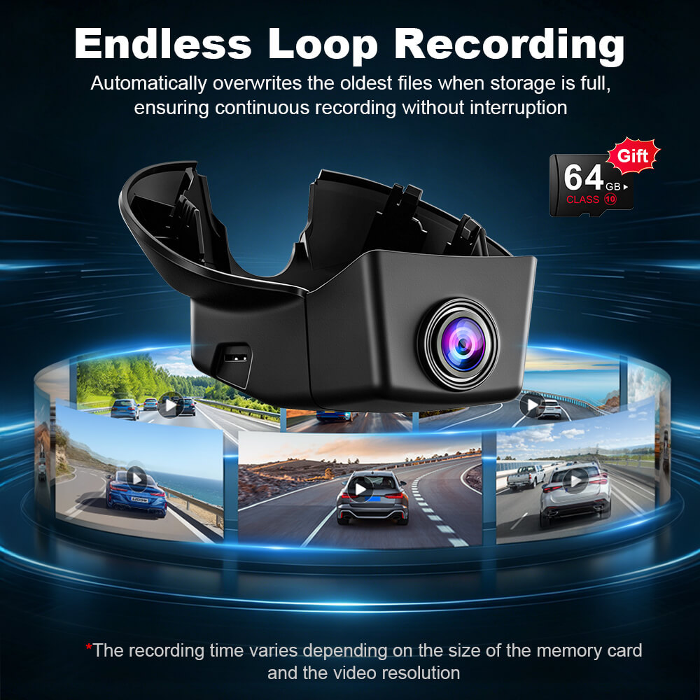 ISUDAR 2026 OEM Dash Cam | 4K UHD | Sony Sensor | WiFi App | For Volvo V40 2013-2019