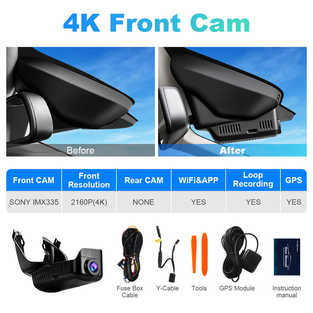 ISUDAR 2026 OEM Dash Cam | 4K UHD | Sony Sensor | WiFi App | For Volvo XC60 Low Configuration 2013-2017