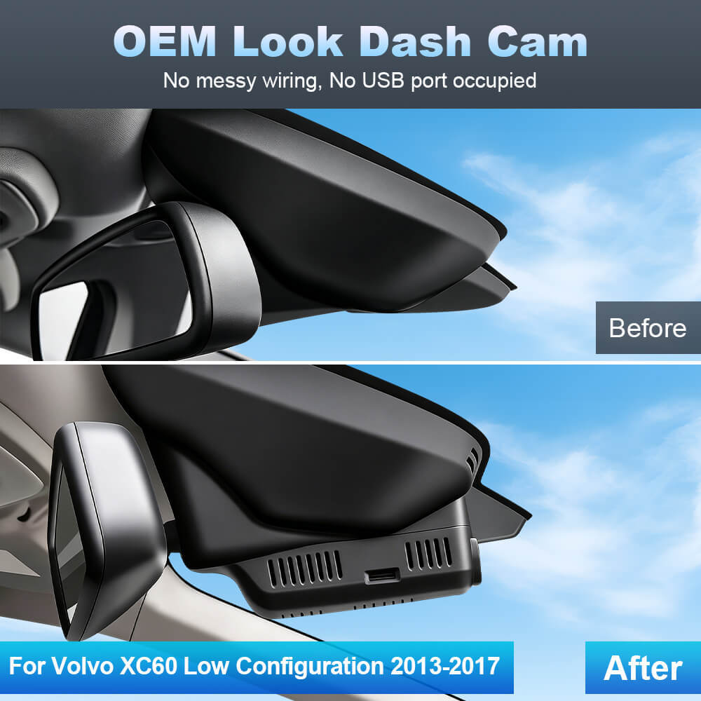 ISUDAR 2026 OEM Dash Cam | 4K UHD | Sony Sensor | WiFi App | For Volvo XC60 Low Configuration 2013-2017