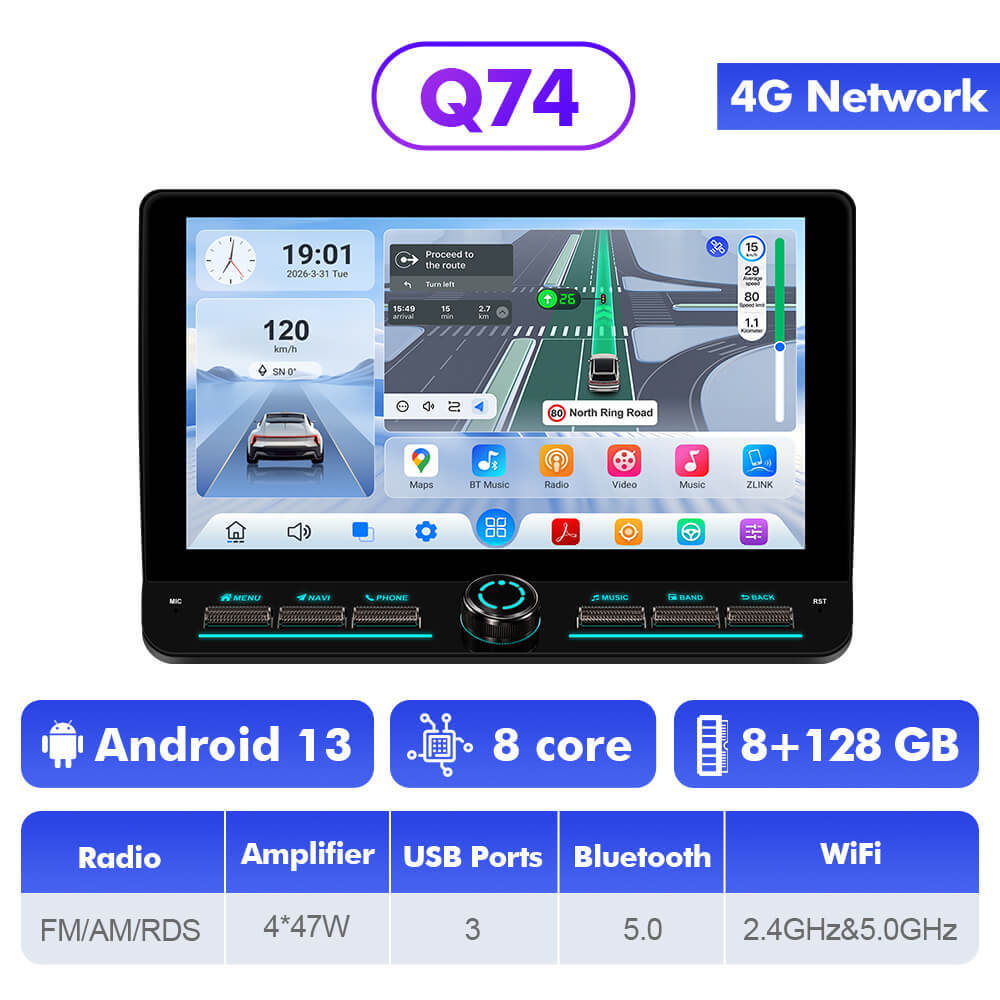 T10C/T10M/T75X/Q74X For Mazda 3 2004-2009 Androd 14 10inch Angle Key 2.0 Touch Screen Car Radio