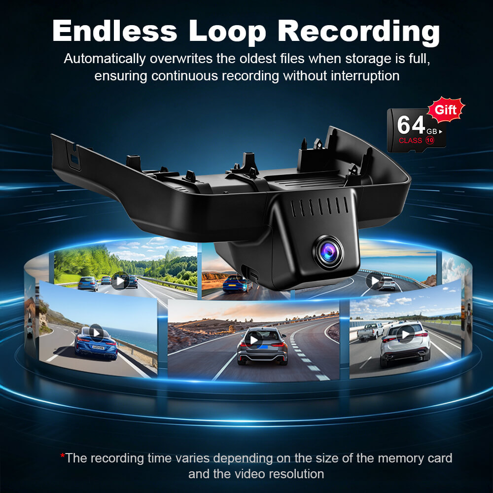 ISUDAR 2026 OEM Dash Cam | 4K UHD | Sony Sensor | WiFi App | For Ford Ranger 2024-2026 XL XLT Lariat Raptor