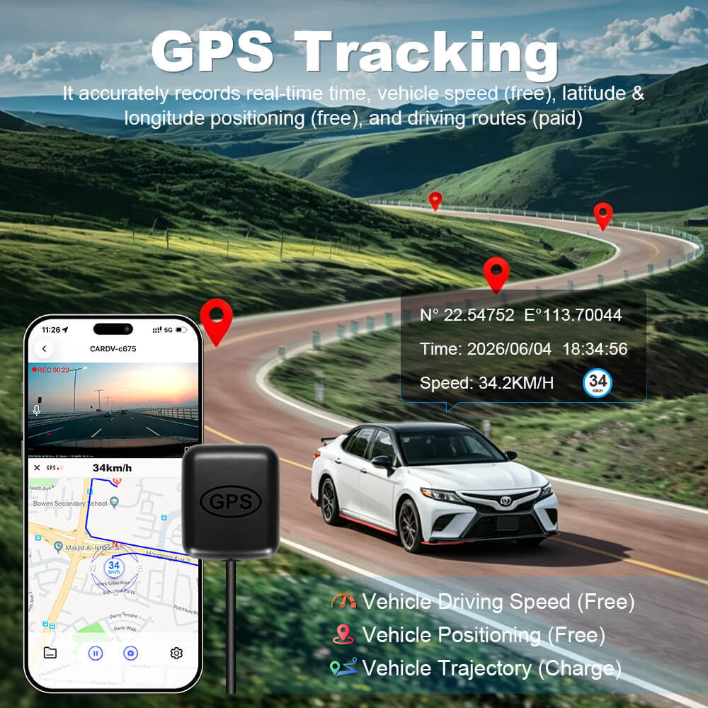 ISUDAR 2026 OEM Dash Cam | 4K UHD | Sony Sensor | WiFi App | For Toyota Camry xv70 LE XLE SE XSE 2018-2020