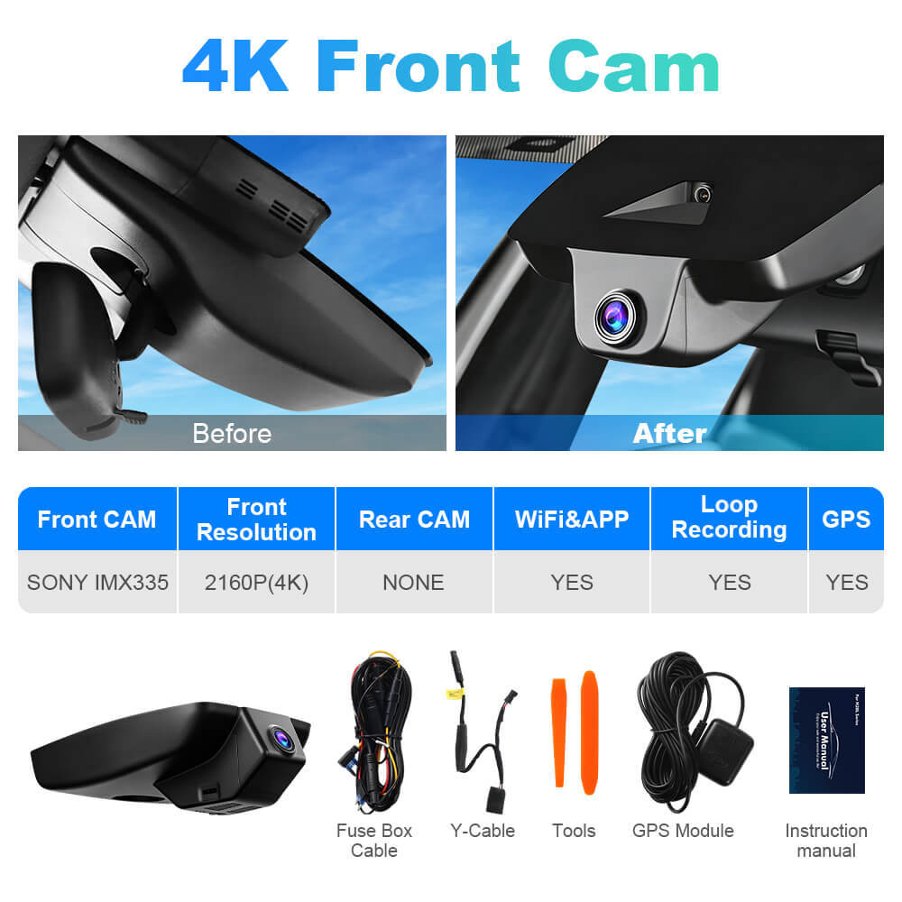 ISUDAR 2026 OEM Dash Cam | 4K UHD | Sony Sensor | WiFi App | For Toyota Corolla L LE Eco SE XSE E210/ Levin E210 /Auris E210 2018-2021