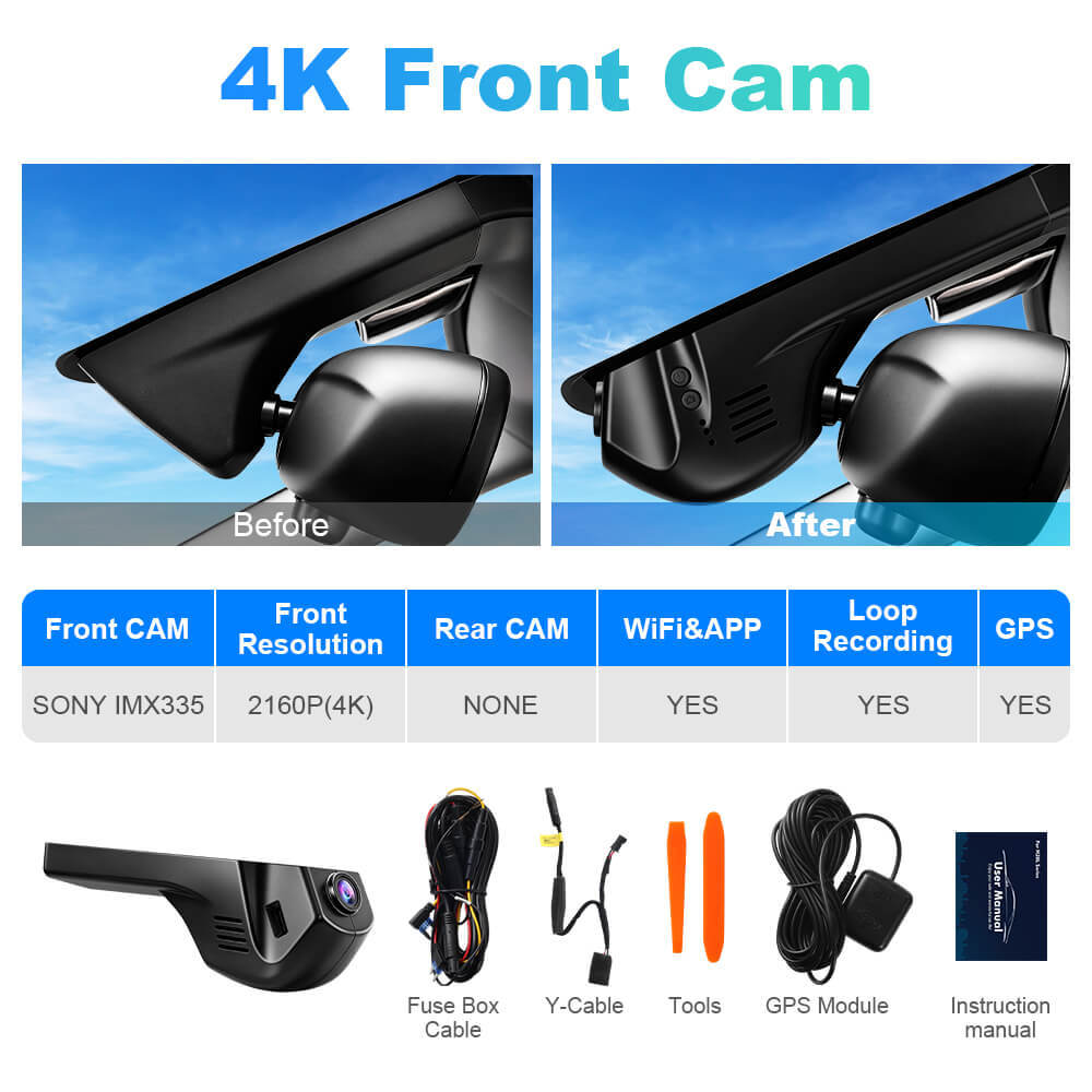 ISUDAR 2026 OEM Dash Cam | 4K UHD | Sony Sensor | WiFi App | For BMW 1 series/2 series /3 series /4series /5 series/6 series