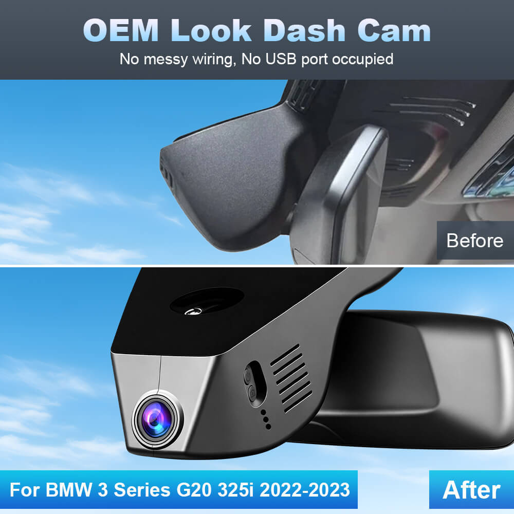 ISUDAR 2026 OEM Dash Cam | 4K UHD | Sony Sensor | WiFi App | For BMW 3 Series G20 325i 2022-2023