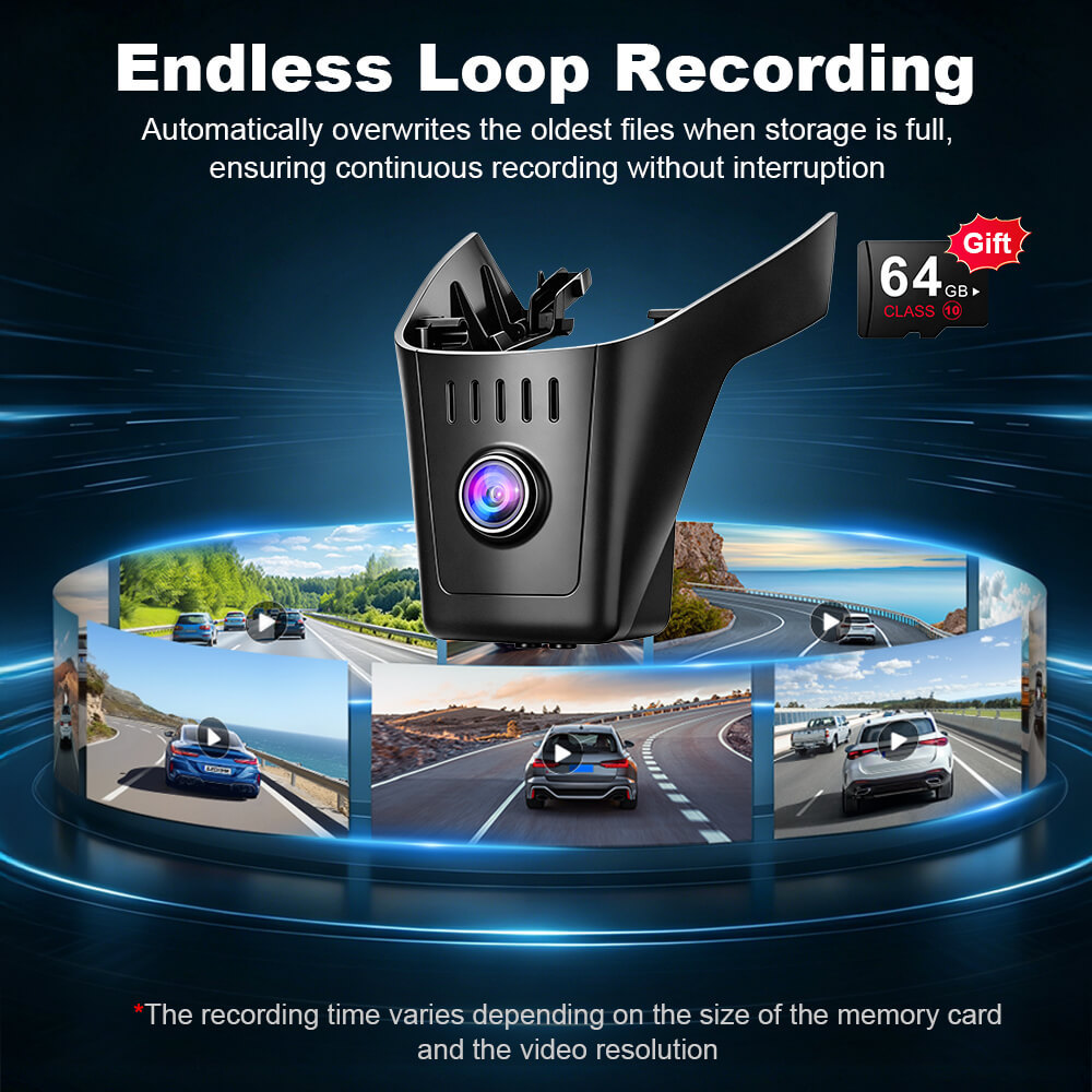 ISUDAR 2026 OEM Dash Cam | 4K UHD | Sony Sensor | WiFi App | For Touareg 3 CR7 CR 7 2019-2023