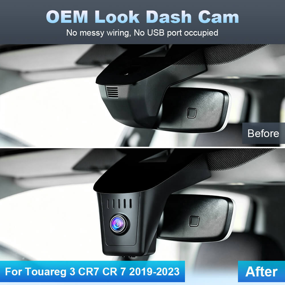 ISUDAR 2026 OEM Dash Cam | 4K UHD | Sony Sensor | WiFi App | For Touareg 3 CR7 CR 7 2019-2023