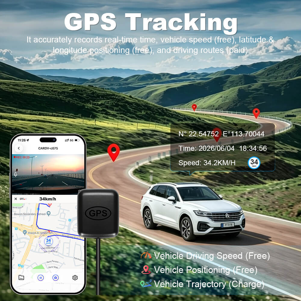 ISUDAR 2026 OEM Dash Cam | 4K UHD | Sony Sensor | WiFi App | For Touareg 3 CR7 CR 7 2019-2023