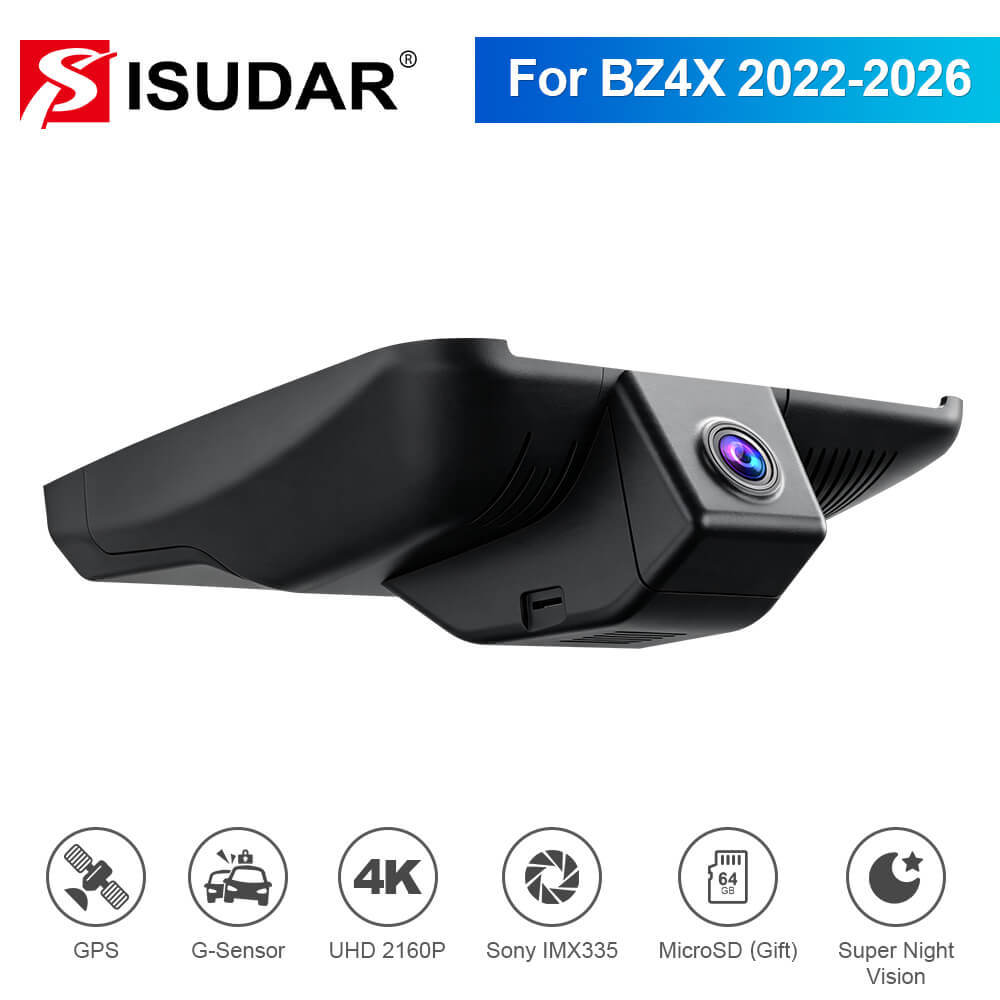 ISUDAR 2026 OEM Dash Cam | 4K UHD | Sony Sensor | WiFi App | For Toyota BZ4X 2022-2026
