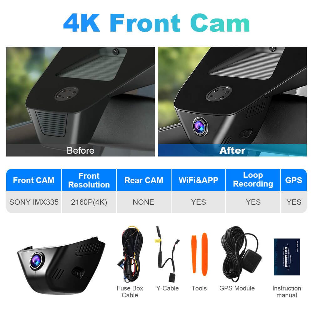 ISUDAR 2026 OEM Dash Cam | 4K UHD | Sony Sensor | WiFi App | For Honda ZR-V HR-V HR ZR VRZ 2022-2025