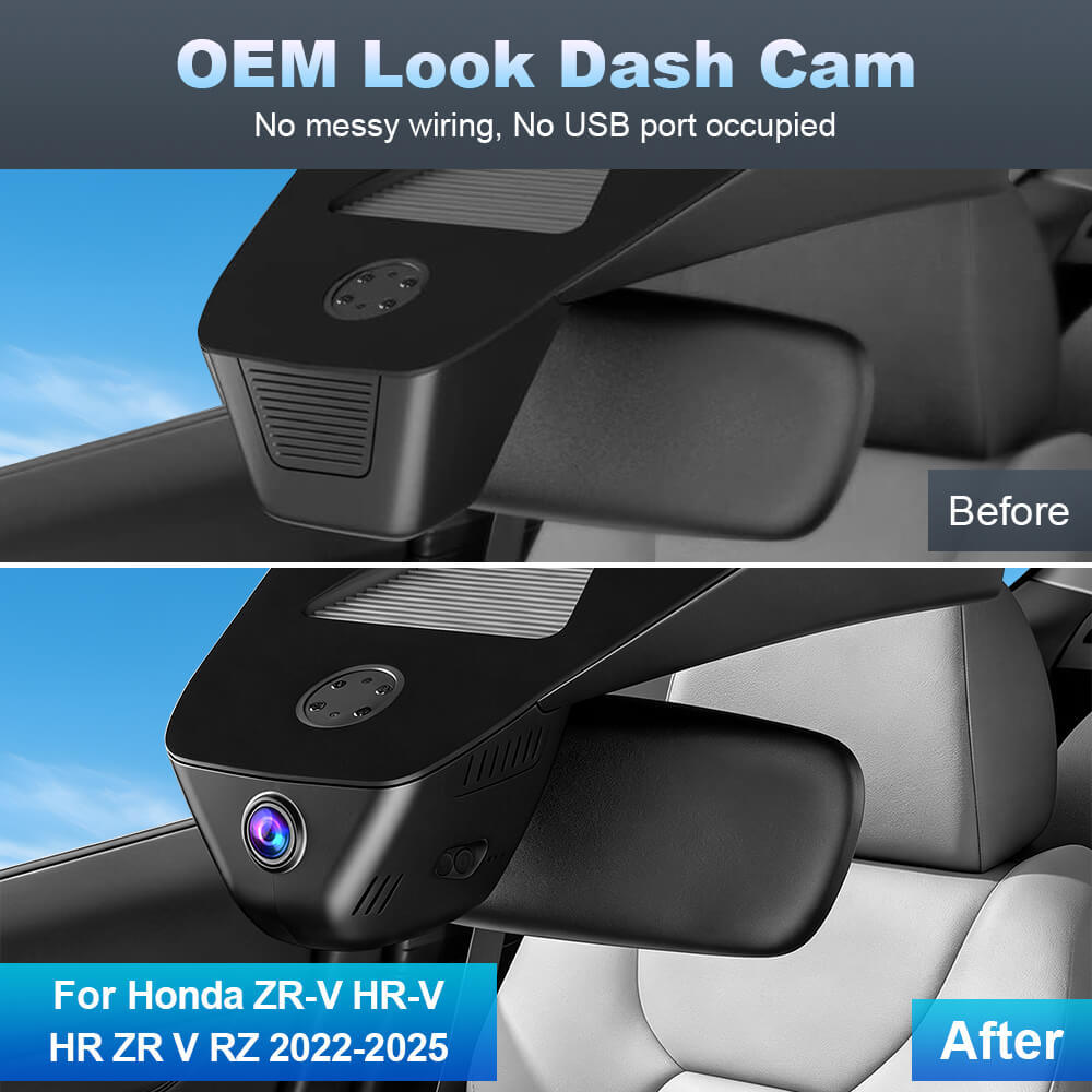 ISUDAR 2026 OEM Dash Cam | 4K UHD | Sony Sensor | WiFi App | For Honda ZR-V HR-V HR ZR VRZ 2022-2025