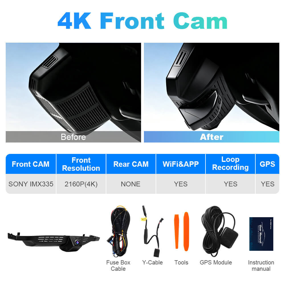 ISUDAR 2026 OEM Dash Cam | 4K UHD | Sony Sensor | WiFi App | For Land Rover Defender L663 2019-2025