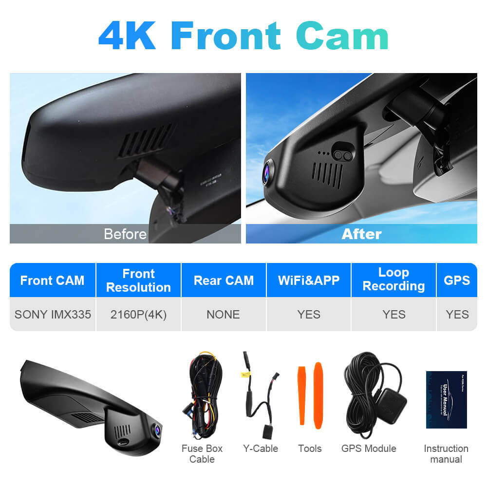 ISUDAR 2026 OEM Dash Cam | 4K UHD | Sony Sensor | WiFi App | For Mazda CX-30 CX50 CX30 CX50 EV 2020-2023