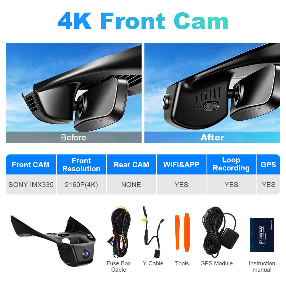 ISUDAR 2026 OEM Dash Cam | 4K UHD | Sony Sensor | WiFi App | For Mazda CX-50 CX-60 2023-2026