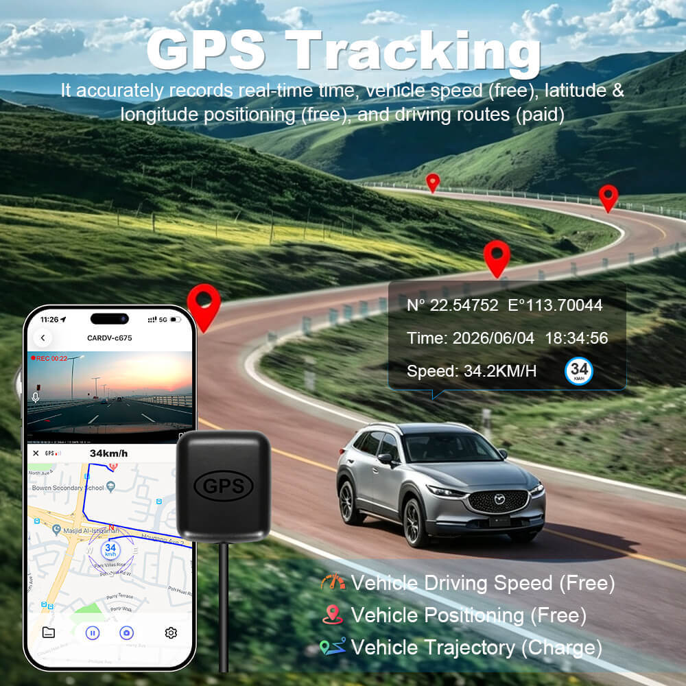 ISUDAR 2026 OEM Dash Cam | 4K UHD | Sony Sensor | WiFi App | For Mazda CX-50 CX-60 2023-2026
