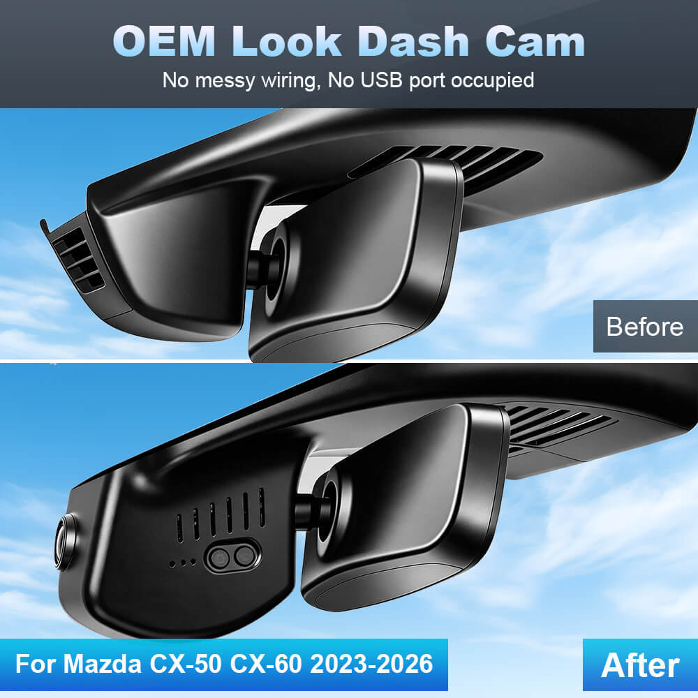 ISUDAR 2026 OEM Dash Cam | 4K UHD | Sony Sensor | WiFi App | For Mazda CX-50 CX-60 2023-2026