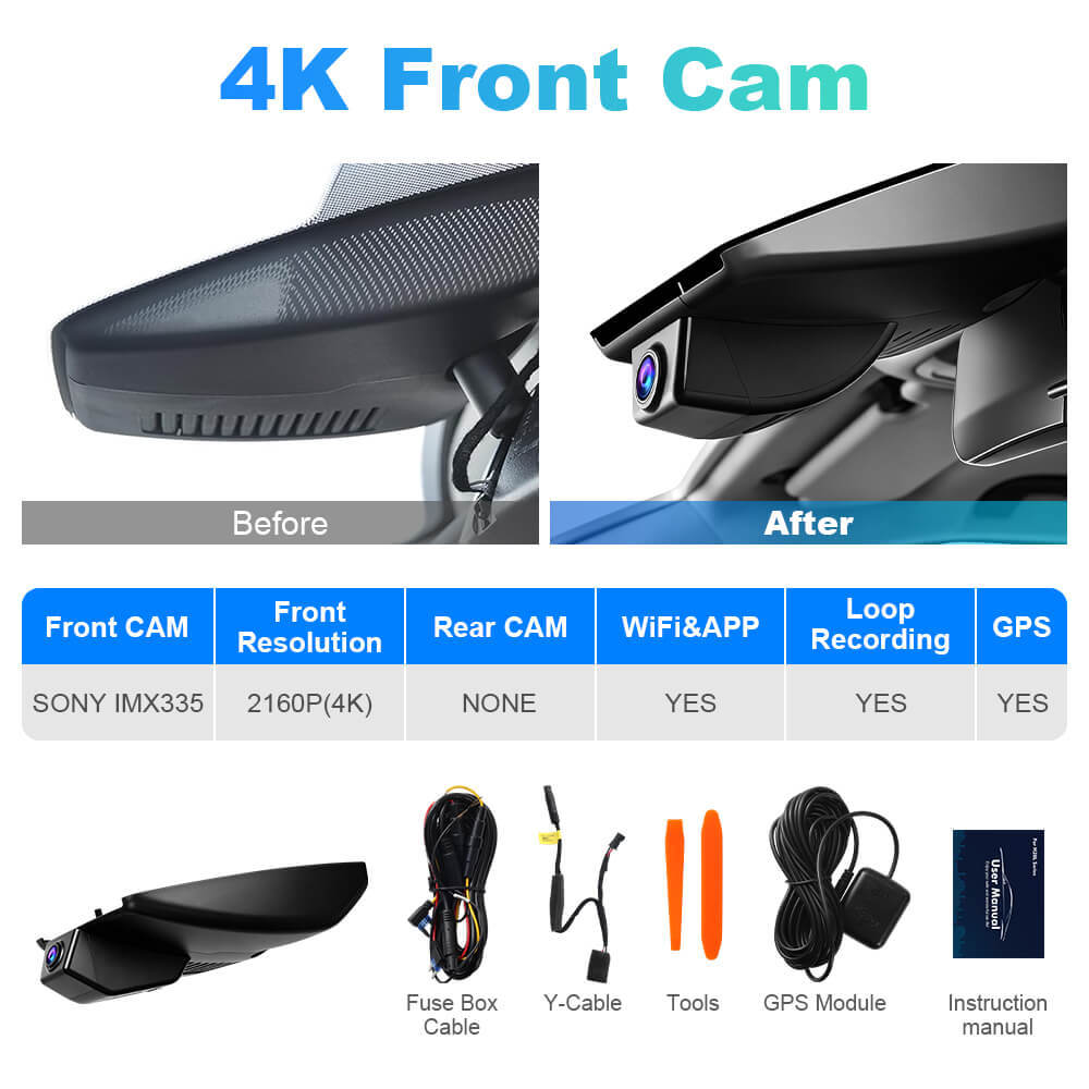 ISUDAR 2026 OEM Dash Cam | 4K UHD | Sony Sensor | WiFi App | For Mazda CX-5 CX-4 CX5 CX4 CX-9 2017-2025 Left-Hand Drive
