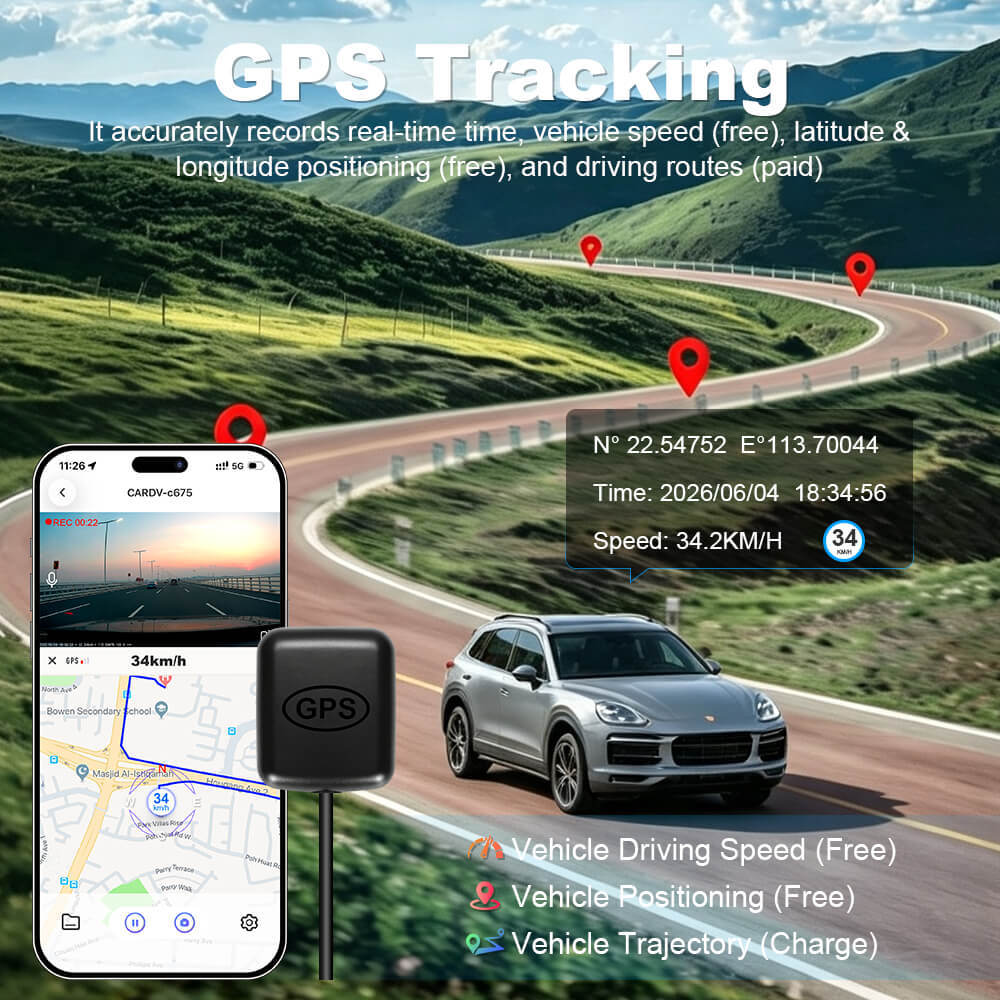 ISUDAR 2026 OEM Dash Cam | 4K UHD | Sony Sensor | WiFi App | For Porsche Cayenne/ Macan/Panamera/Cayman/Boxster