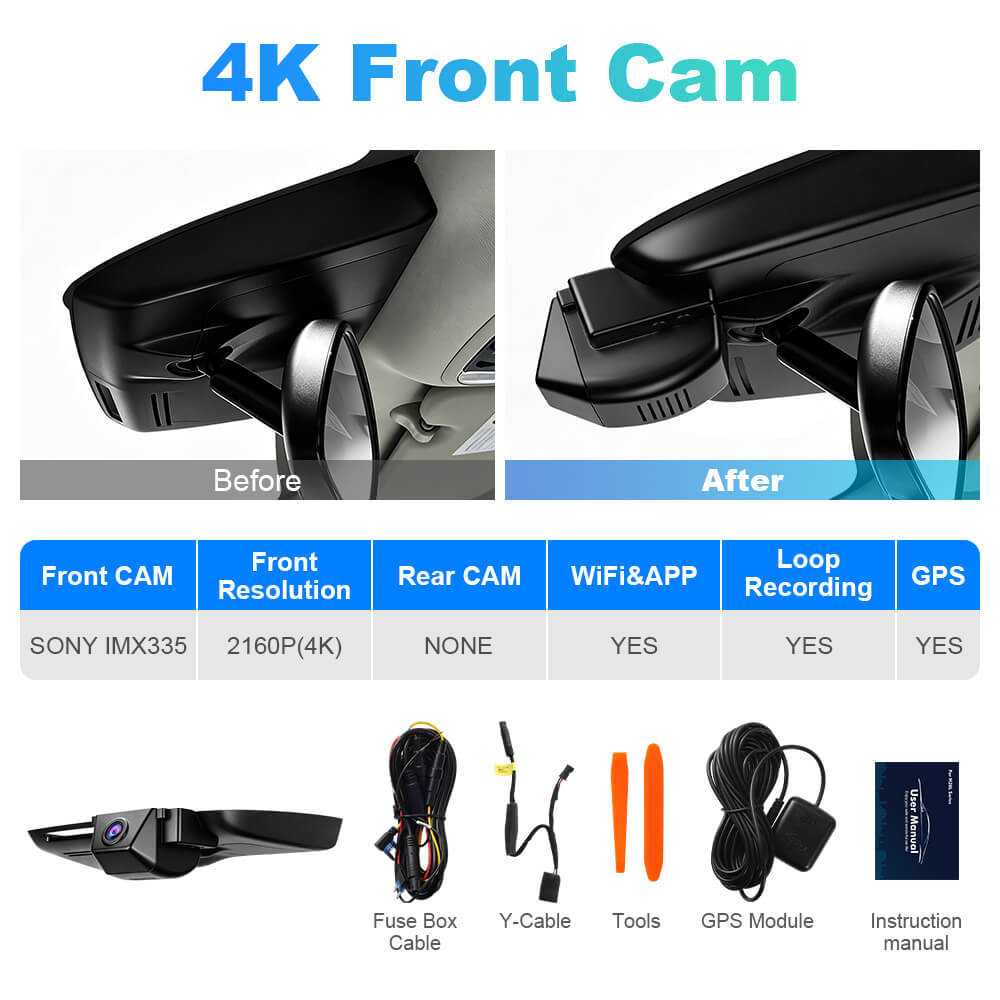 ISUDAR 2026 OEM Dash Cam | 4K UHD | Sony Sensor | WiFi App | For Honda CRV CR-V 5th 2017-2022