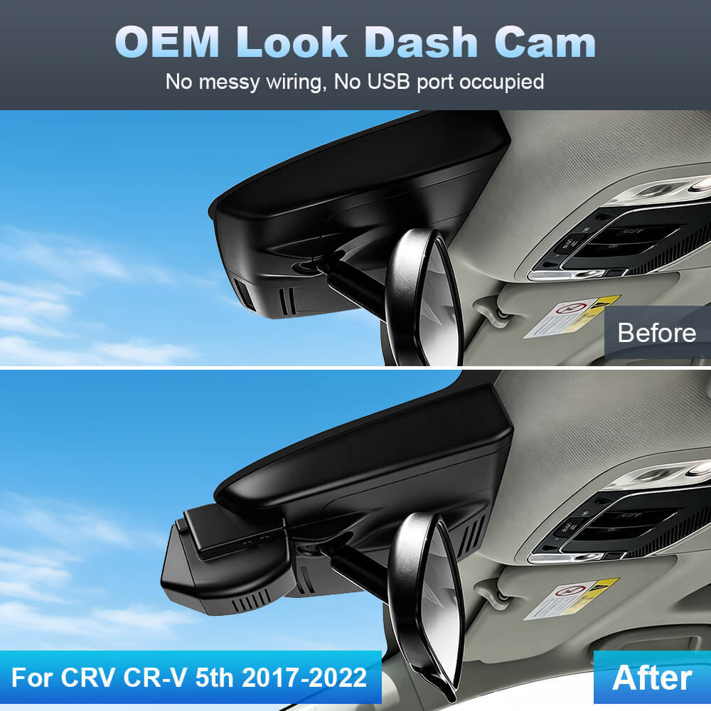 ISUDAR 2026 OEM Dash Cam | 4K UHD | Sony Sensor | WiFi App | For Honda CRV CR-V 5th 2017-2022