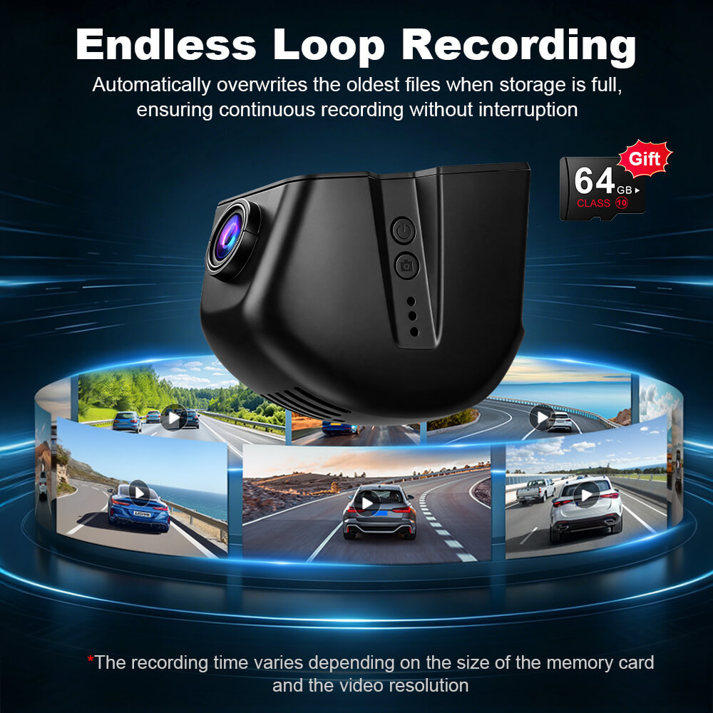 ISUDAR 2026 OEM Dash Cam | 4K UHD | Sony Sensor | WiFi App | For Audi 2004-2012 A1 A3 A4 A5 A6 A7 A8 Q3 Q5 Q7 TT