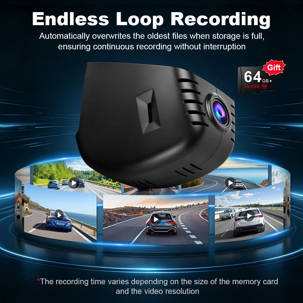 ISUDAR 2026 OEM Dash Cam | 4K UHD | Sony Sensor | WiFi App | For Audi 2013‑2016 A1 A3 A4 A5 A7 A8 Q2 Q3 Q5 Q7 Q8 S RS TT