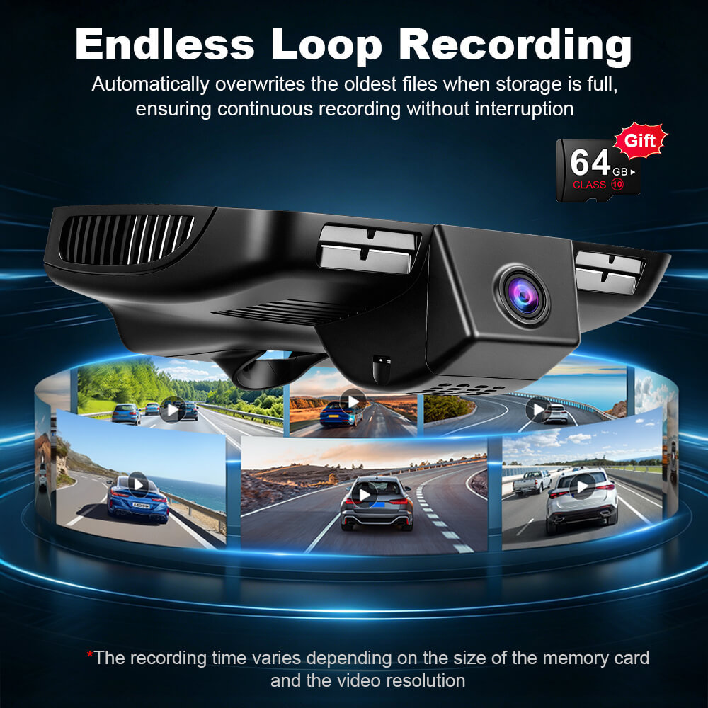 ISUDAR 2026 OEM Dash Cam | 4K UHD | Sony Sensor | WiFi App | For Mercedes-Benz C/E/GLC Class