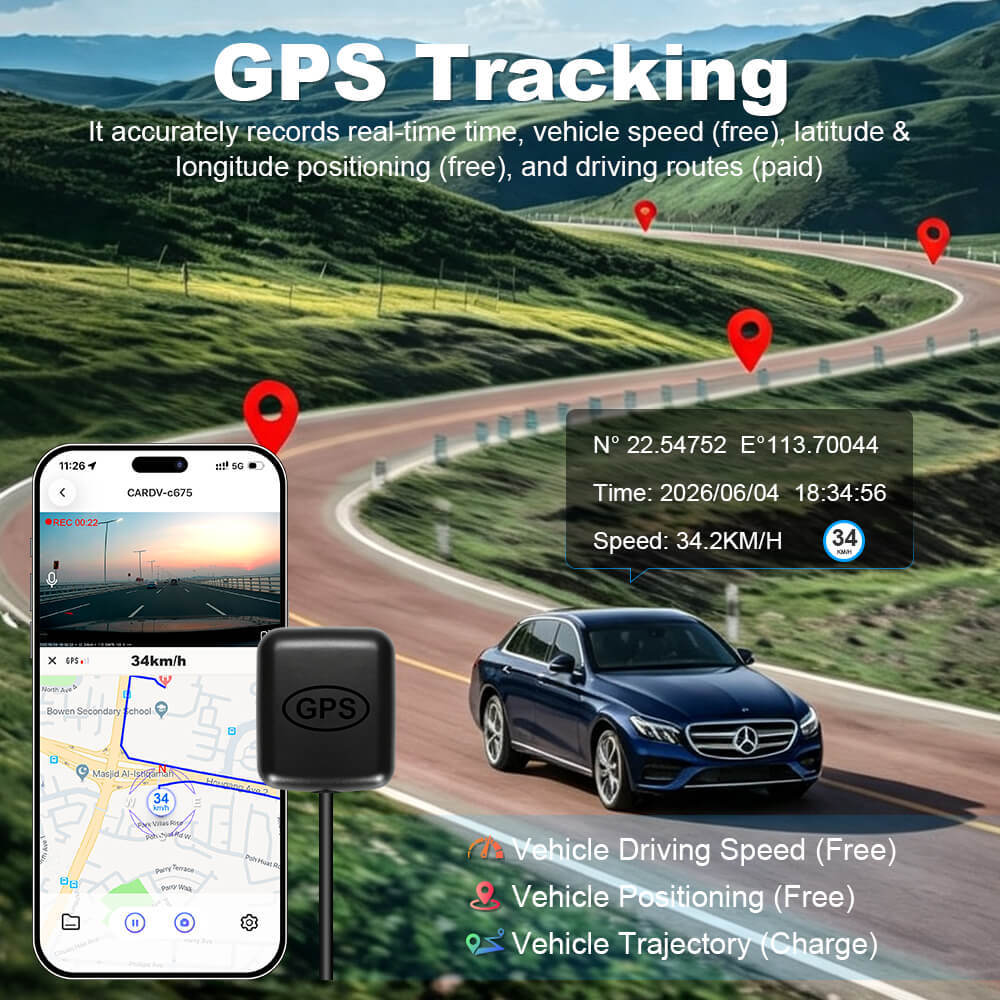 ISUDAR 2026 OEM Dash Cam | 4K UHD | Sony Sensor | WiFi App | For Mercedes-Benz C/E/GLC Class