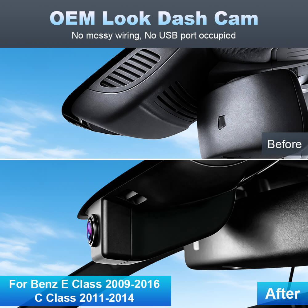 ISUDAR 2026 OEM Dash Cam | 4K UHD | Sony Sensor | WiFi App | For Mercedes-Benz E Class 2009-2016 C Class 2011-2014