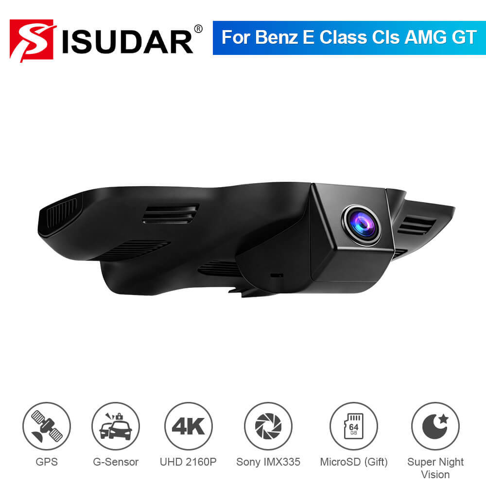 ISUDAR 2026 OEM Dash Cam | 4K UHD | Sony Sensor | WiFi App | For Mercedes-Benz E Class CIs AMG GT