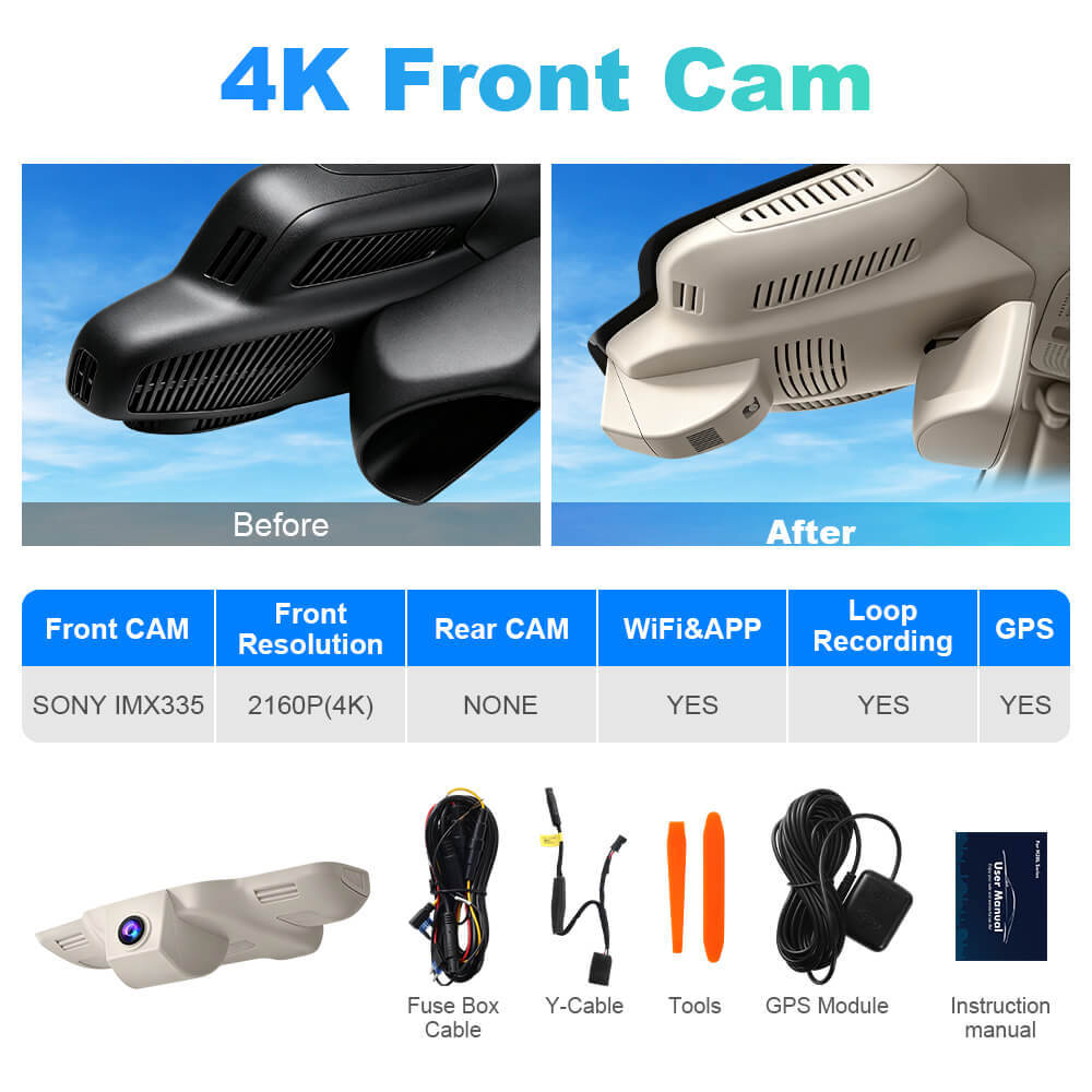 ISUDAR 2026 OEM Dash Cam | 4K UHD | Sony Sensor | WiFi App | For Mercedes-Benz E Class CIs AMG GT