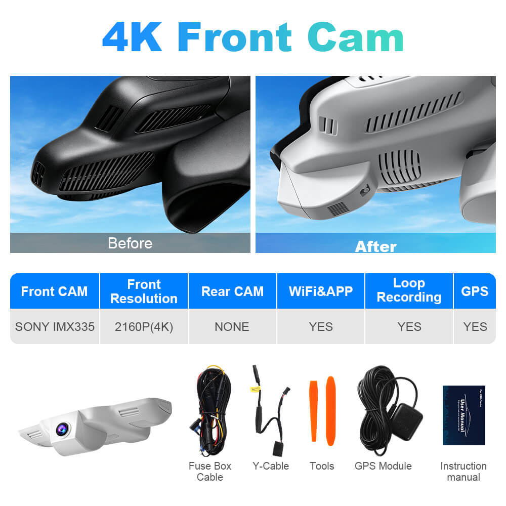 ISUDAR 2026 OEM Dash Cam | 4K UHD | Sony Sensor | WiFi App | For Mercedes-Benz E Class CIs AMG GT