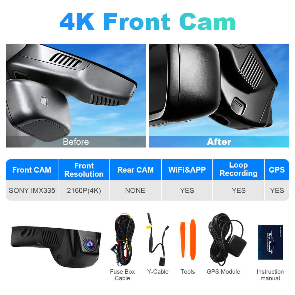 ISUDAR 2026 OEM Dash Cam | 4K UHD | Sony Sensor | WiFi App | For Mercedes Benz GLA CLA200 X156 W117 W176 W177 2015-2019