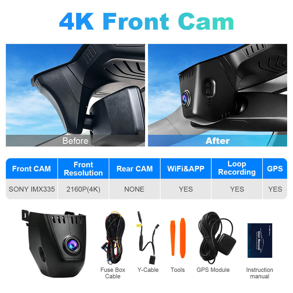 ISUDAR 2026 OEM Dash Cam | 4K UHD | Sony Sensor | WiFi App | For BMW G30 G31 G38 G11 G12 G32 M5 F90 5/6/7 series 530i 540i 520i 520d 530d 540d without Probe