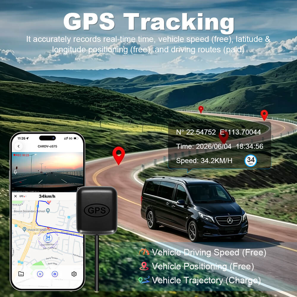ISUDAR 2026 OEM Dash Cam | 4K UHD | Sony Sensor | WiFi App | For Mercedes‑Benz V‑Class/EQV/e‑Vito/Valente/Metris/Vito(W447 Platform)