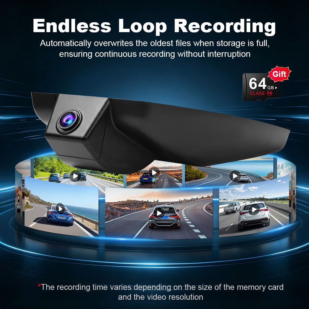 ISUDAR 2026 OEM Dash Cam | 4K UHD | Sony Sensor | WiFi App | For Toyota CHR C-HR 2021-2023
