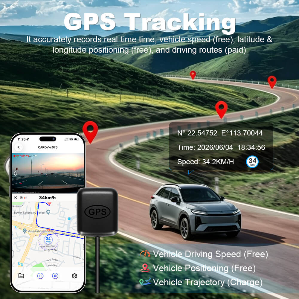 ISUDAR 2026 OEM Dash Cam | 4K UHD | Sony Sensor | WiFi App | For Toyota CHR C-HR 2021-2023