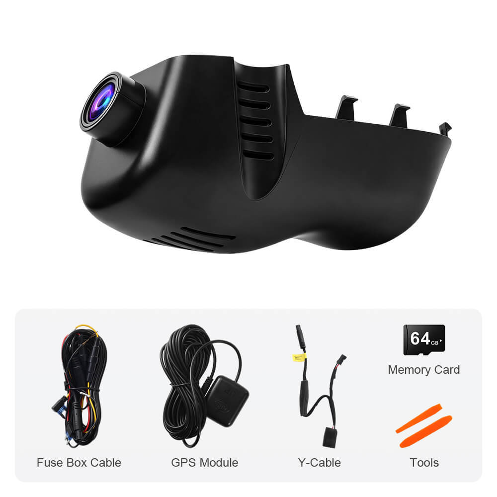 ISUDAR 2026 OEM Dash Cam | 4K UHD | Sony Sensor | WiFi App | For Volkswagen Touareg 2010-2019