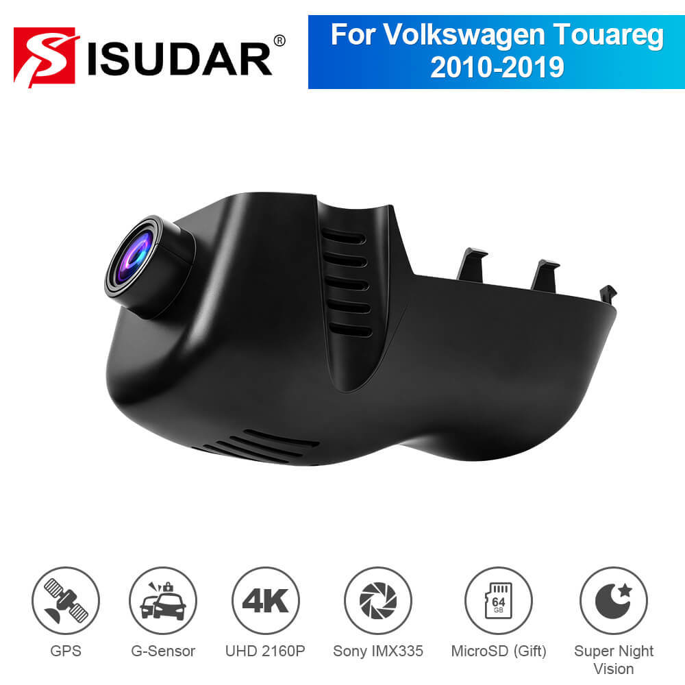 ISUDAR 2026 OEM Dash Cam | 4K UHD | Sony Sensor | WiFi App | For Volkswagen Touareg 2010-2019