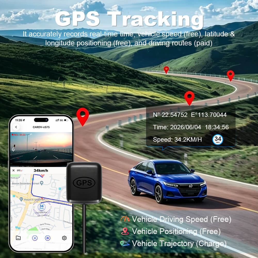 ISUDAR 2026 OEM Dash Cam | 4K UHD | Sony Sensor | WiFi App | For Honda Accord 2018-2022 Hybrid