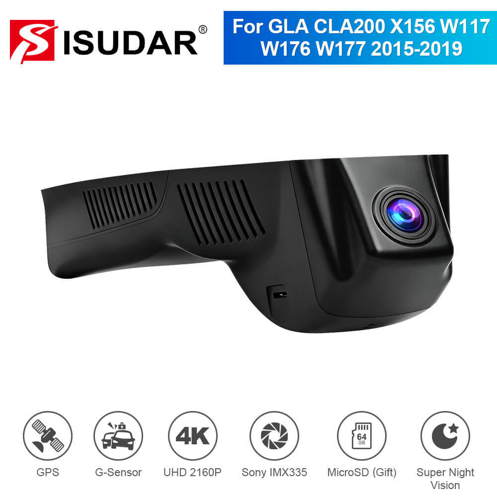ISUDAR 2026 OEM Dash Cam | 4K UHD | Sony Sensor | WiFi App | For Mercedes Benz GLA CLA200 X156 W117 W176 W177 2015-2019