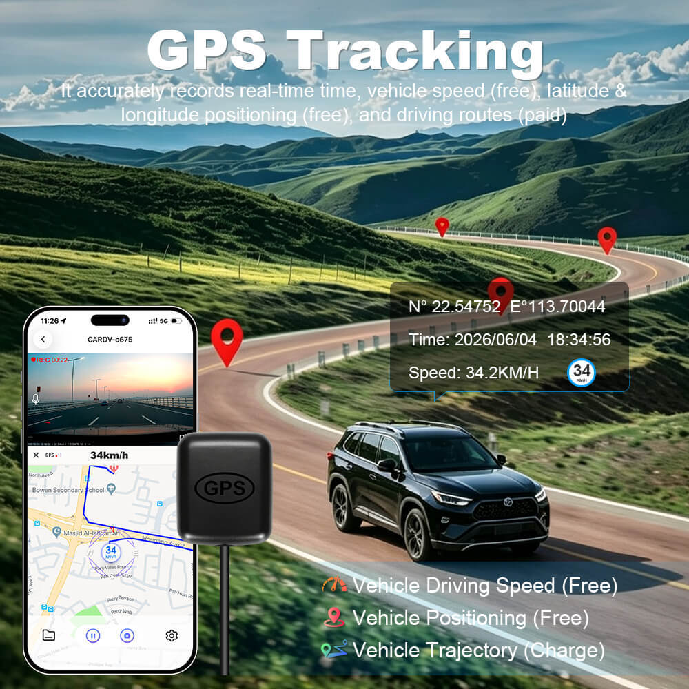 ISUDAR 2026 OEM Dash Cam | 4K UHD | Sony Sensor | WiFi App | For Toyota RAV4 2022 to 2025 (With Vent Hole)