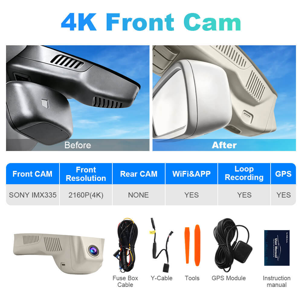 ISUDAR 2026 OEM Dash Cam | 4K UHD | Sony Sensor | WiFi App | For Mercedes Benz GLA CLA200 X156 W117 W176 W177 2015-2019