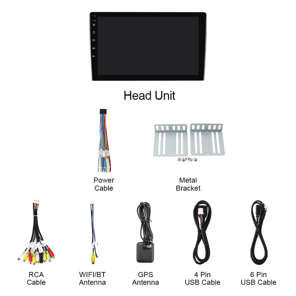 T57 Android 13 Car Radio For Universal screen 9" 10"  No Frame Version